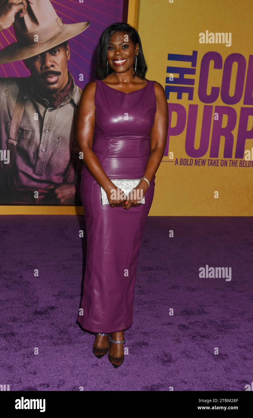 LOS ANGELES, CALIFORNIE - DÉCEMBRE 06 : Tiffany Burgess assiste à la première mondiale de Warner Bros.' « The Color Purple » à l'Academy Museum of Motion Pict Banque D'Images