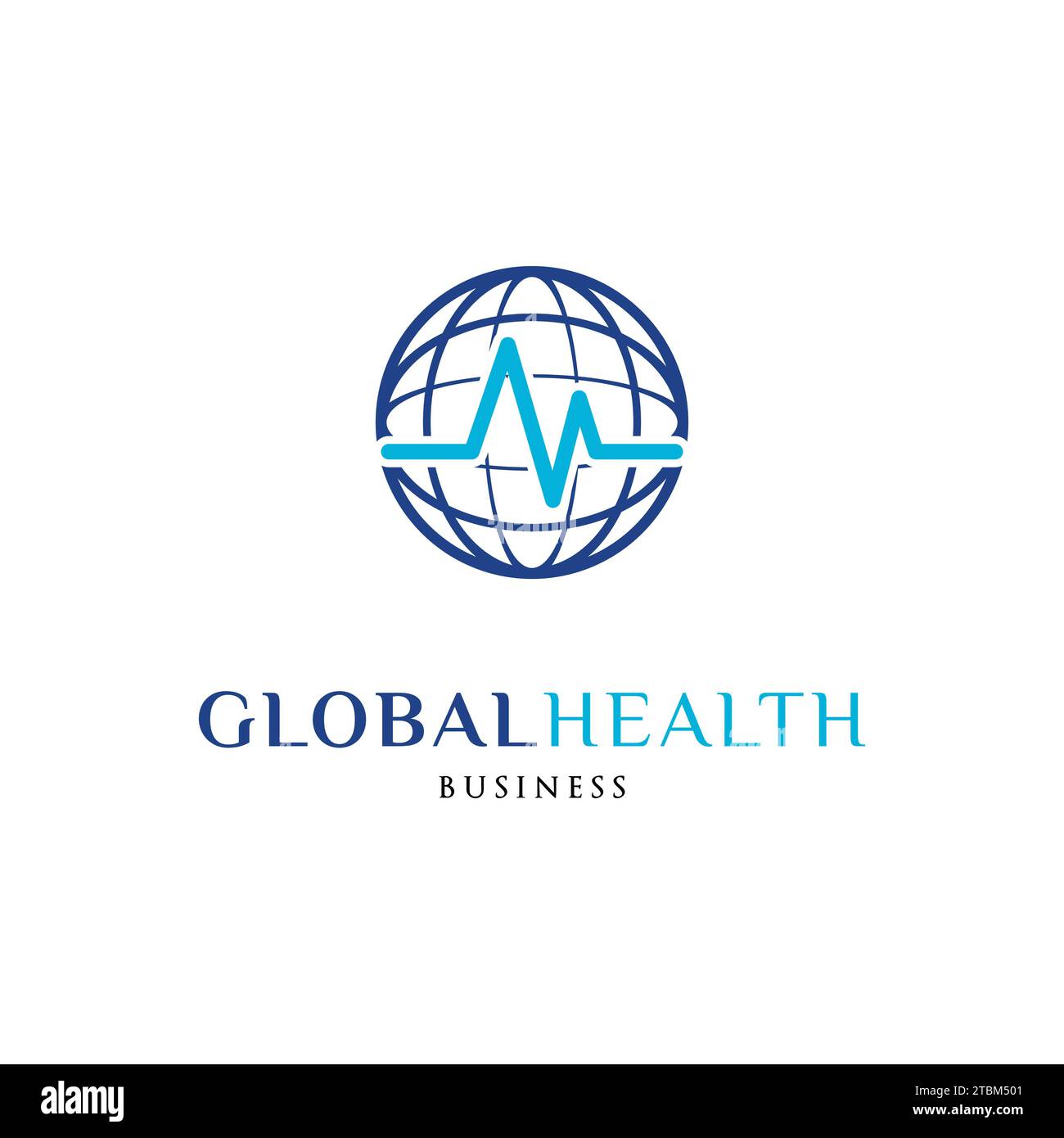Modèle de création de logo d'icône de santé globale Illustration de Vecteur