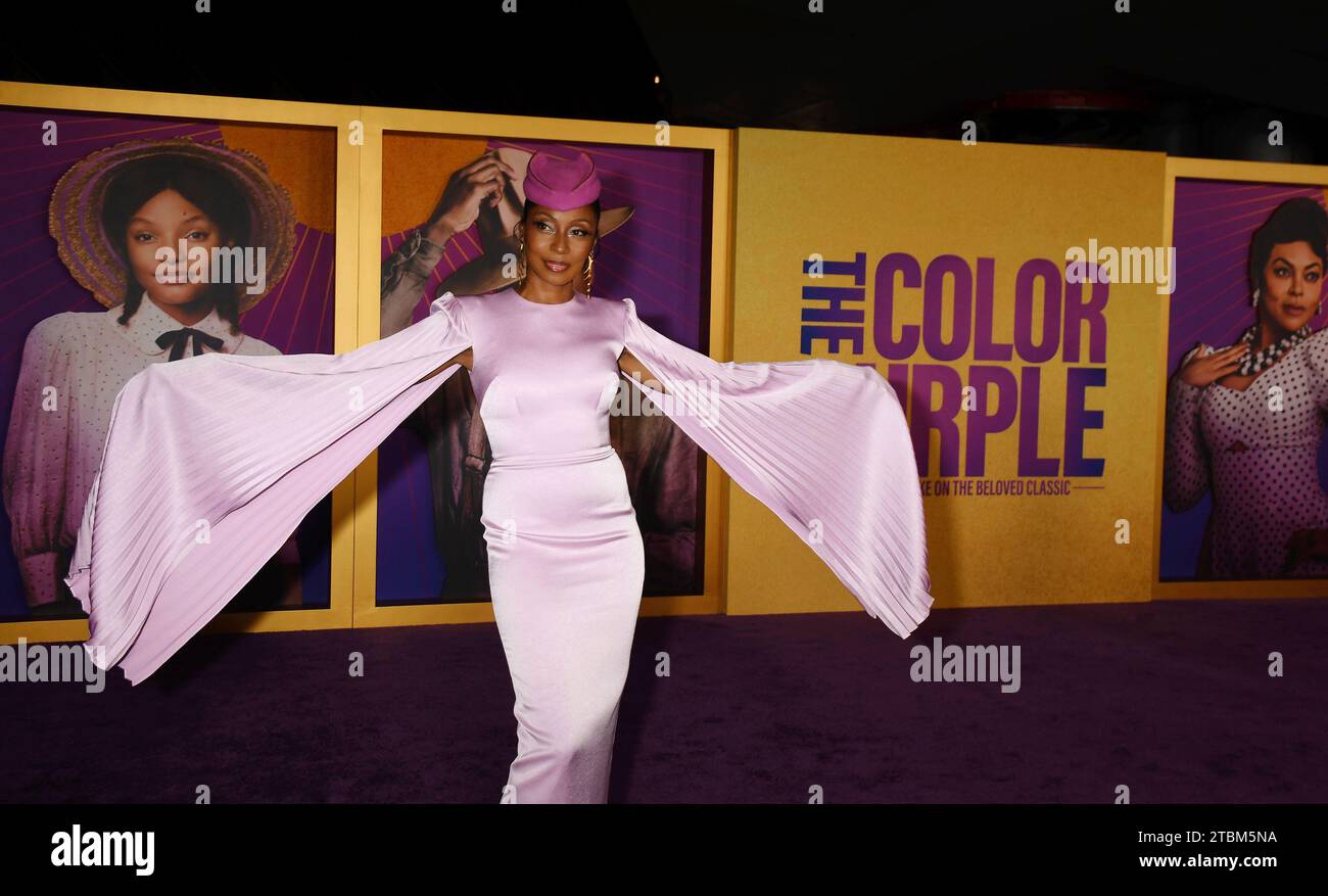 LOS ANGELES, CALIFORNIE - DÉCEMBRE 06 : Fatima Robinson assiste à la première mondiale de Warner Bros.' « The Color Purple » à l'Academy Museum of Motion Pict Banque D'Images