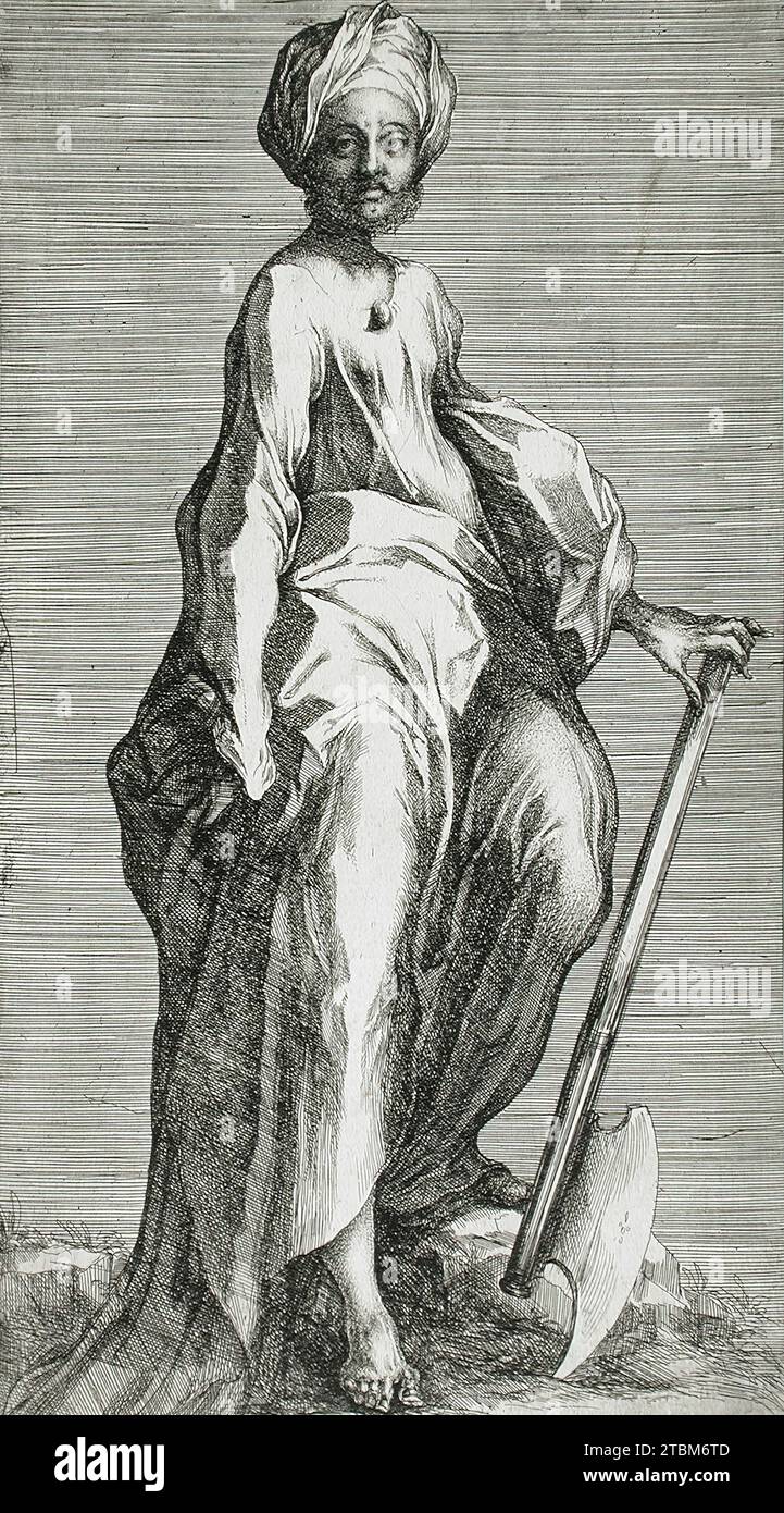 Saint Matthias, entre 1573 et 1618. Du Christ et des Apôtres, non 11. Banque D'Images