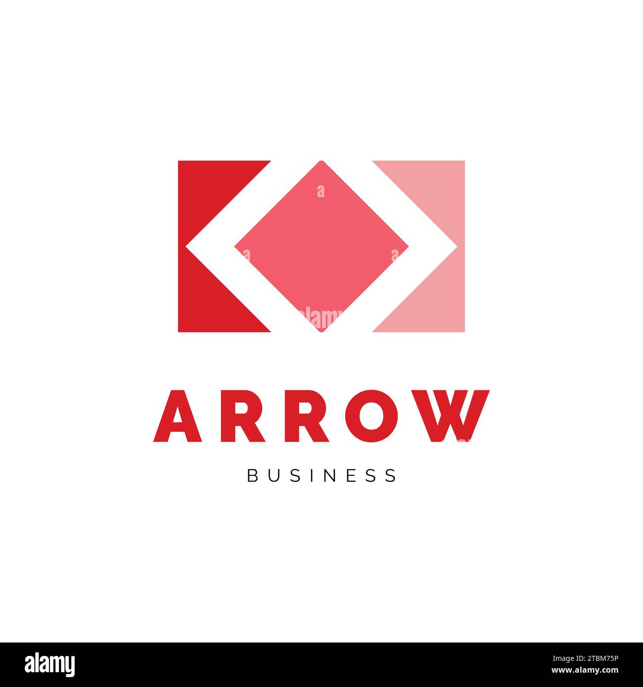 Inspiration de conception de logo d'icône de flèche Illustration de Vecteur