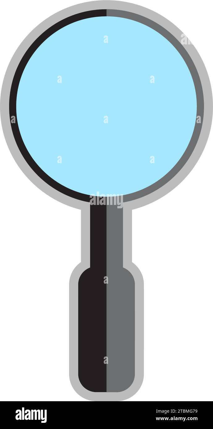 Est un symbole associé à un outil de recherche peut également être utilisé comme un symbole de recherche dans un site web Illustration de Vecteur