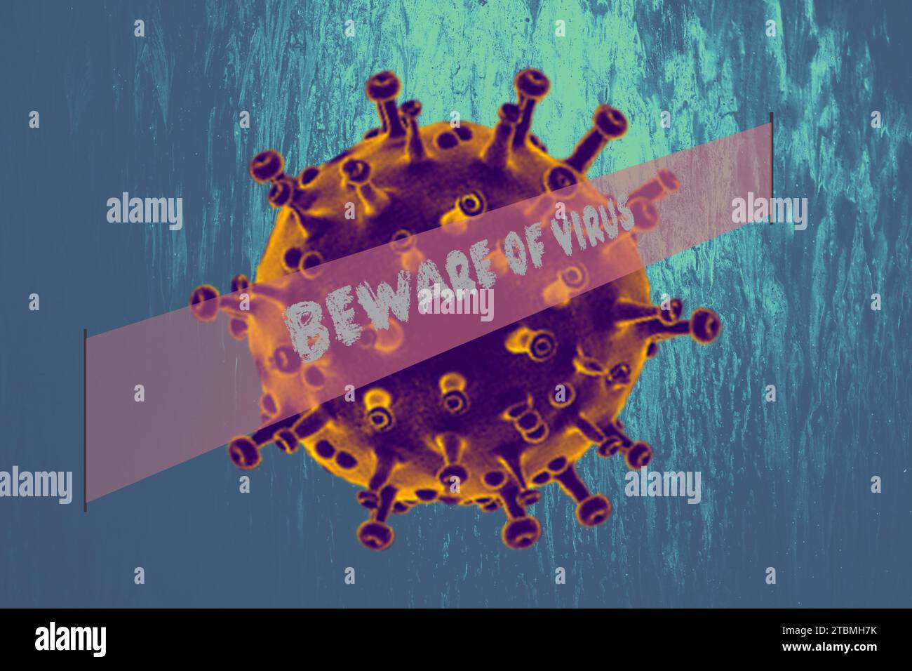 Arrêter la maladie pandémique mondiale du virus COVID-19 Corona Banque D'Images