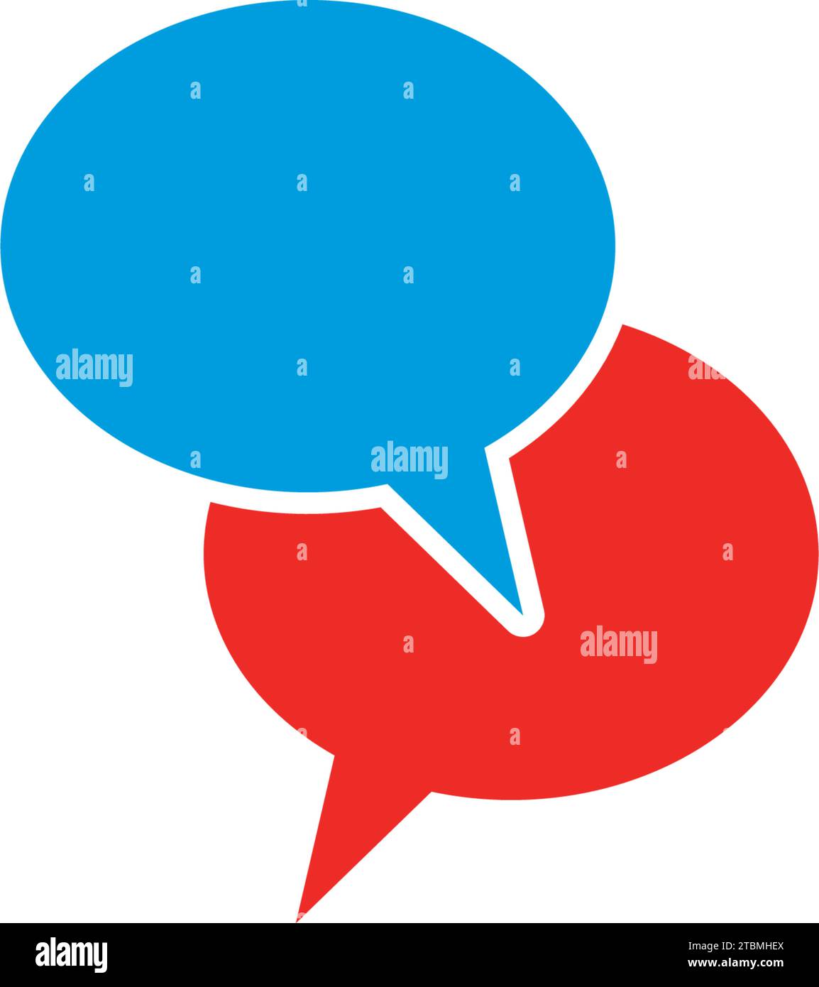 Un symbole est liée à la communication ou la conversation Illustration de Vecteur