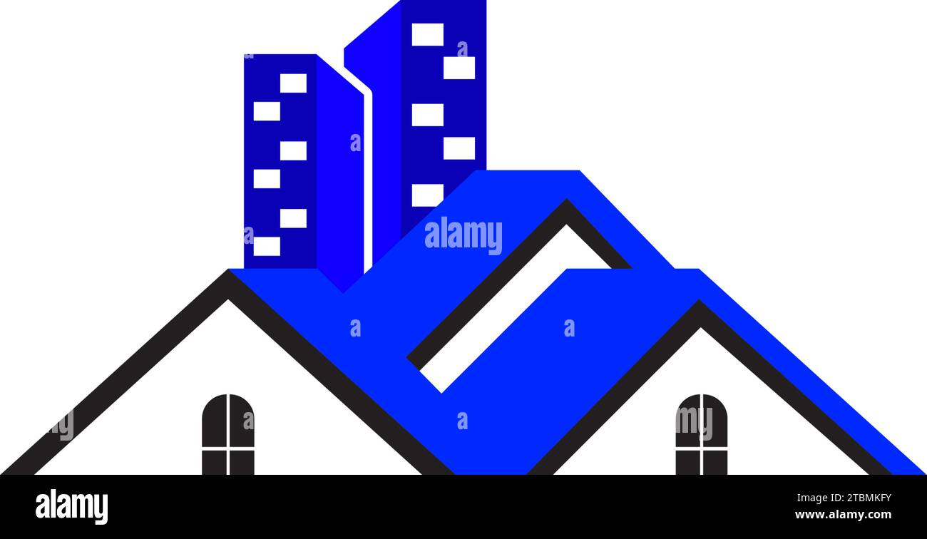 Est un symbole en relation avec les termes de maison, résidence ou logement Illustration de Vecteur