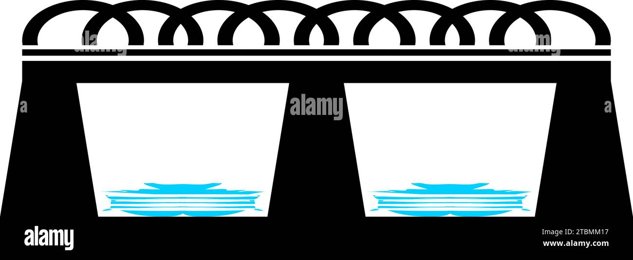 est un symbole associé à un pont Illustration de Vecteur