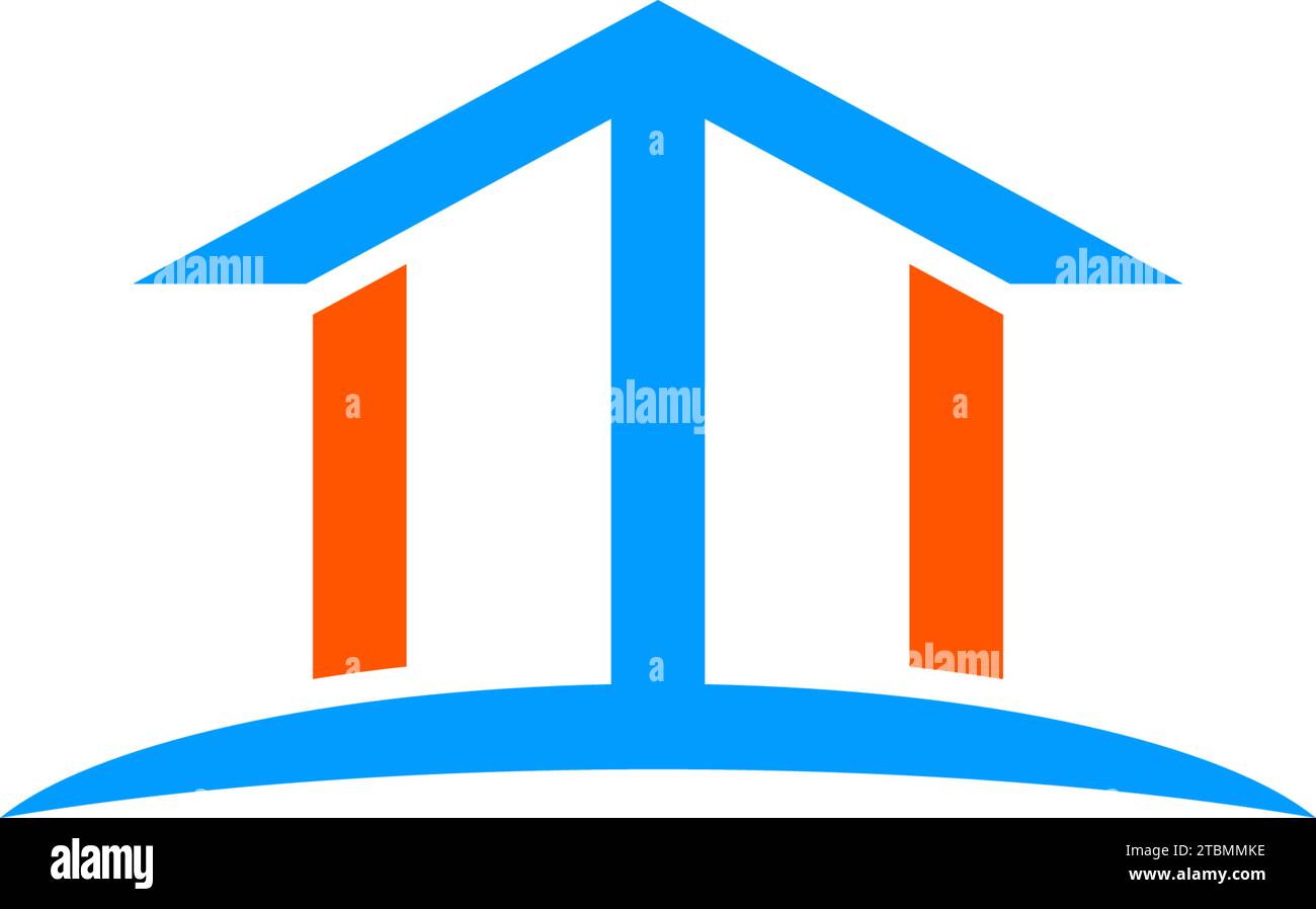 Est un symbole en relation avec les termes de maison, résidence ou logement Illustration de Vecteur