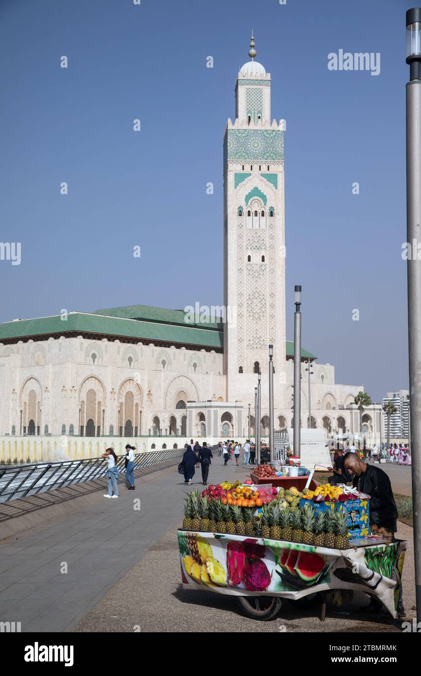 Mosquée Hassan 2, Casablanca, Maroc Banque D'Images