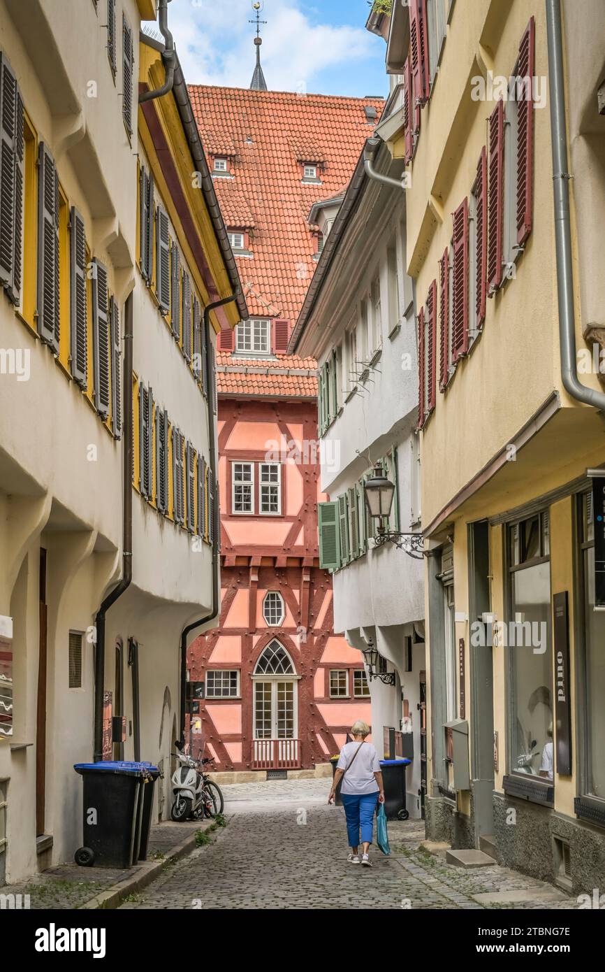 Altbauten, Heugasse, Altes Rathaus, Rathausplatz, Altstadt, Esslingen, Baden-Württemberg, Deutschland Banque D'Images