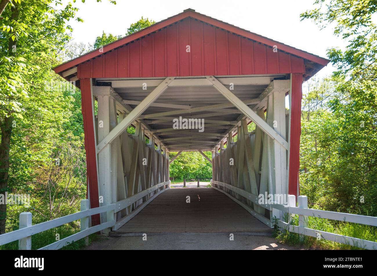 Le pont couvert d'Everett au parc national de Cuyahoga Valley dans l'Ohio Banque D'Images