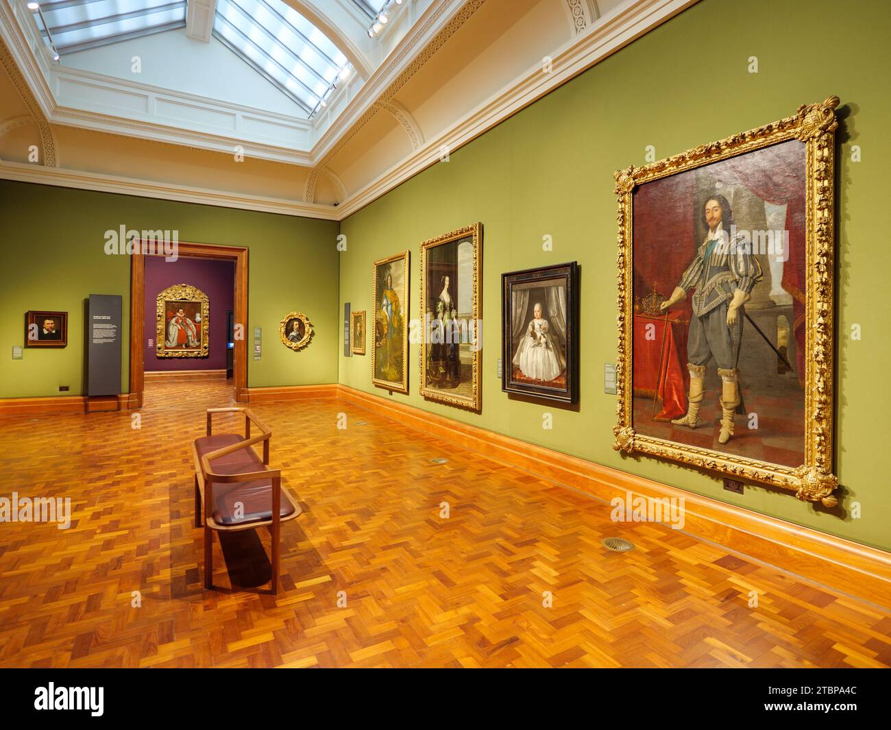 Peintures historiques classiques à l'intérieur de la National Portrait Gallery, Londres, Royaume-Uni Banque D'Images