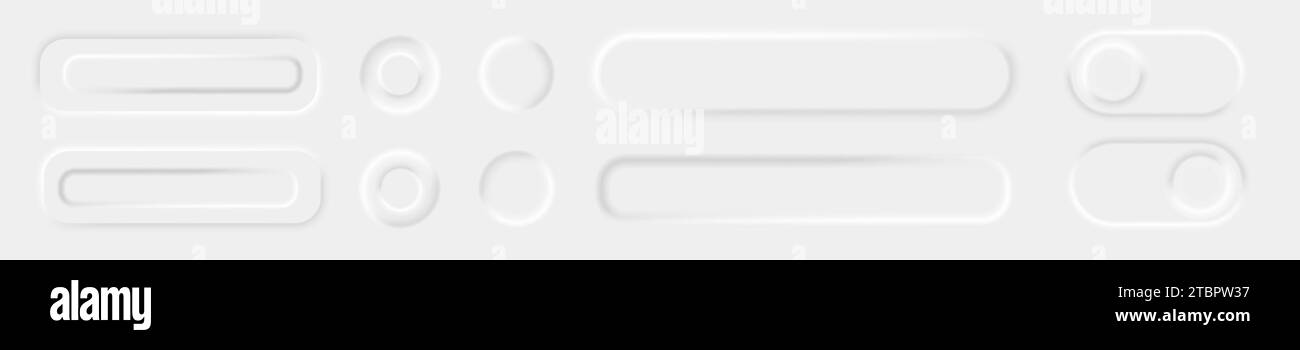 eléments blancs des icônes de l'interface utilisateur Illustration de Vecteur