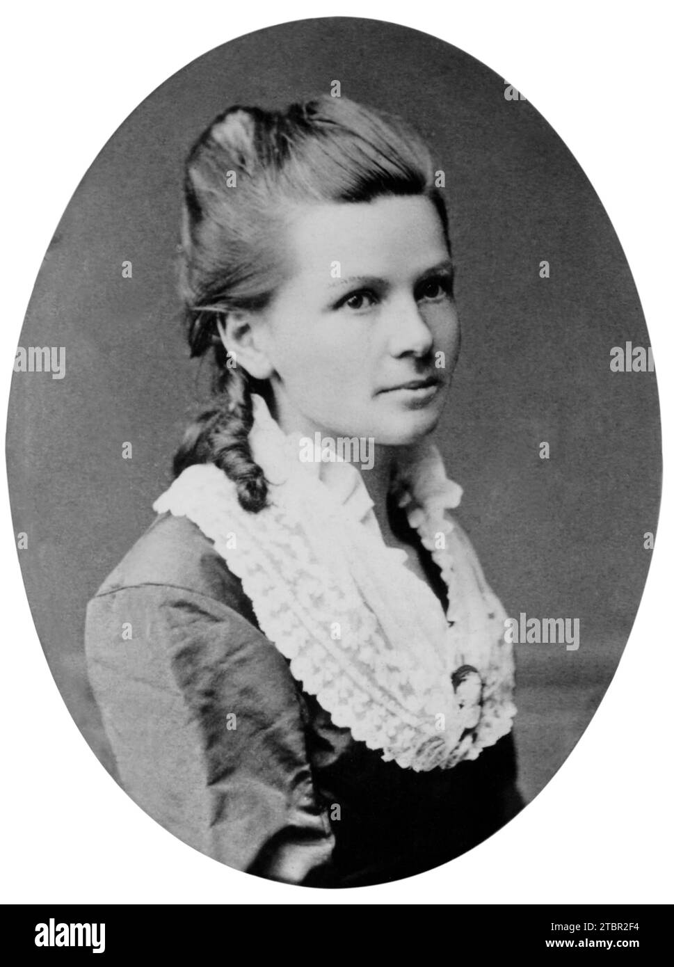 Bertha Benz vers 1871-1872. Probablement Bertha Benz, 23 ans. Photographié par Mannheim Bühler. Banque D'Images