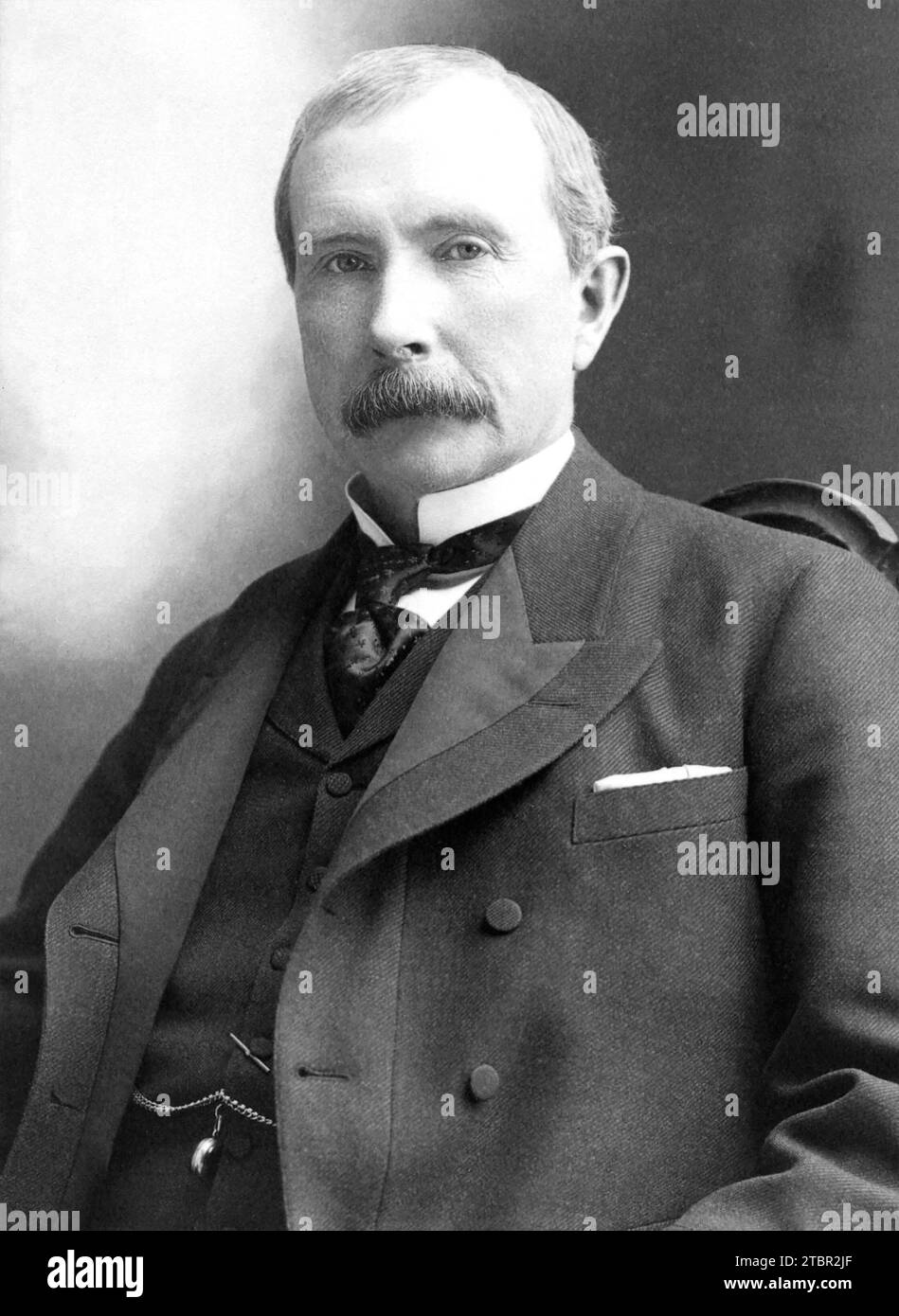 Portrait de John D. Rockefeller, 56 ans. 1895. Banque D'Images