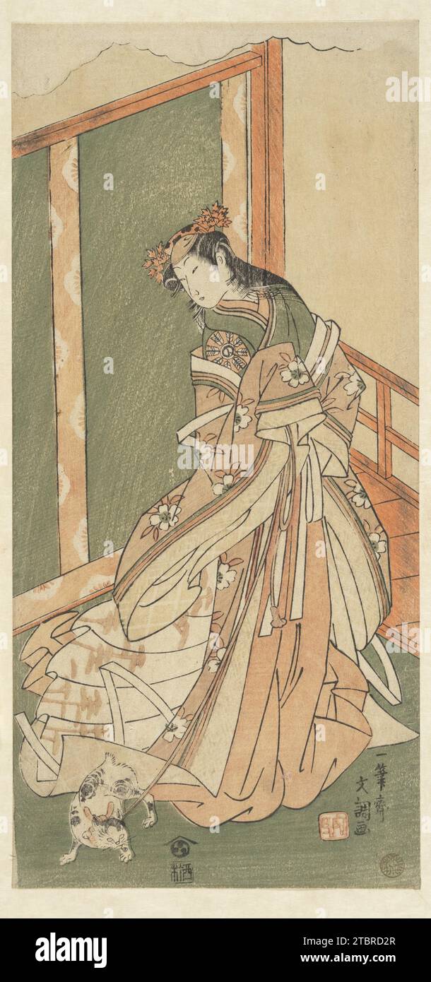 La troisième princesse (Onna San no Miya) 1911 par Ippitsusai Buncho Banque D'Images