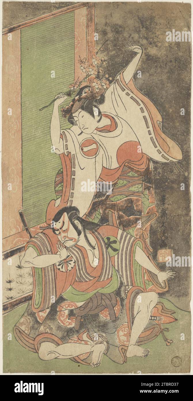 Ichikawa Monnosuke II en tant que femme 1922 par Ippitsusai Buncho Banque D'Images