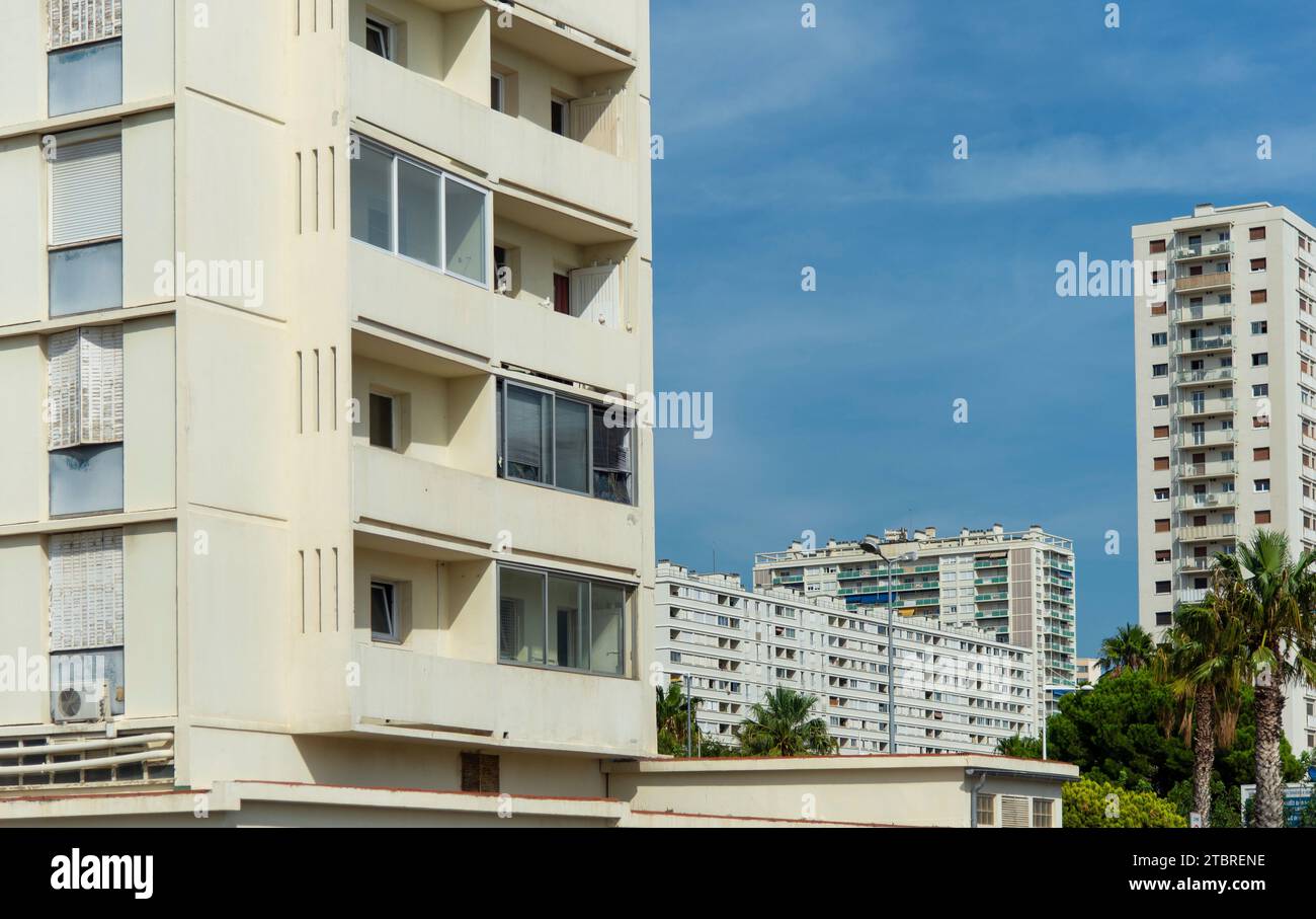 Immeuble résidentiel à Toulon Banque D'Images