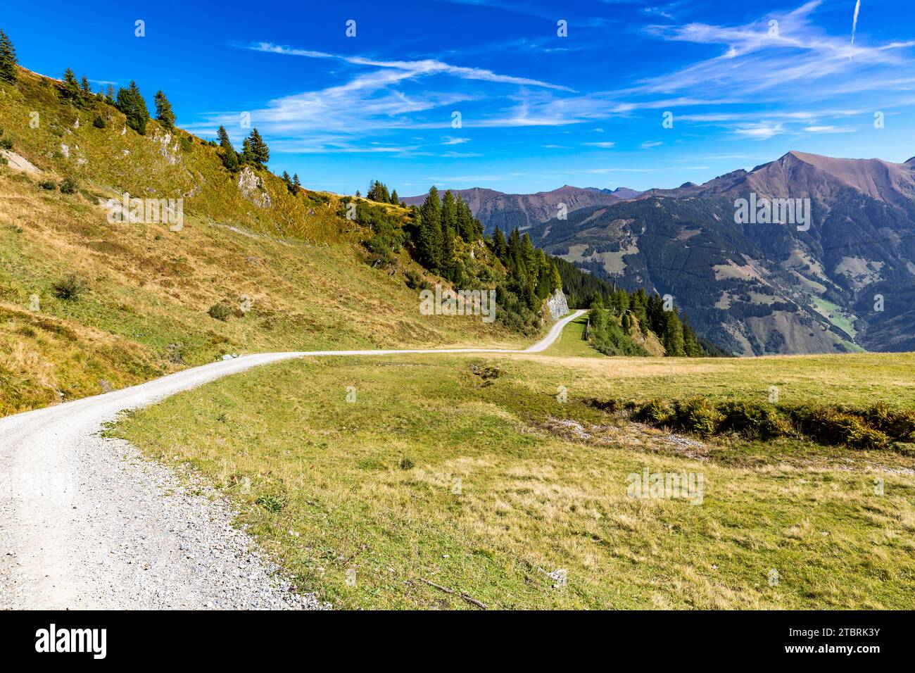 Sentier alpin vers le Schwarzwand, 2194 m, Kramkogel, 2454 m, Hochalm, Rauris, Raurisertal, Pinzgau, Salzburger Land, Autriche Banque D'Images