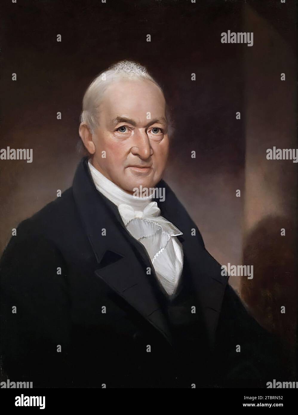 Benjamin Tallmadge. Portrait de l'officier militaire et maître espion américain Benjamin Tallmadge (1754-1835) par Ezra Ames, c. 1825 Banque D'Images