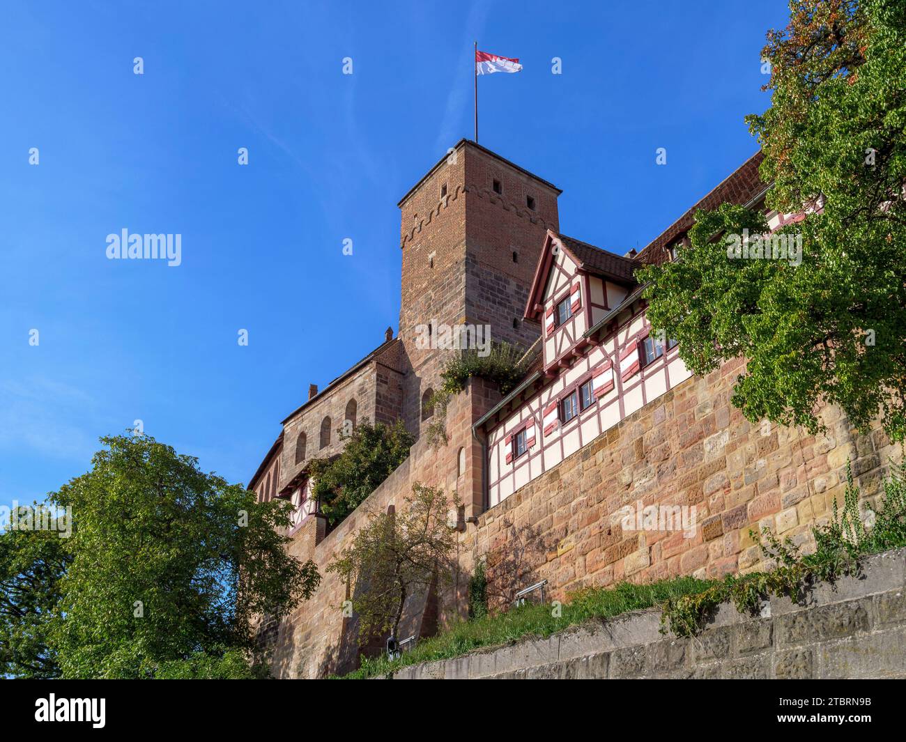 Château de Nuremberg, Château Impérial, Nuremberg, moyenne Franconie, Bavière, Allemagne, Europe Banque D'Images