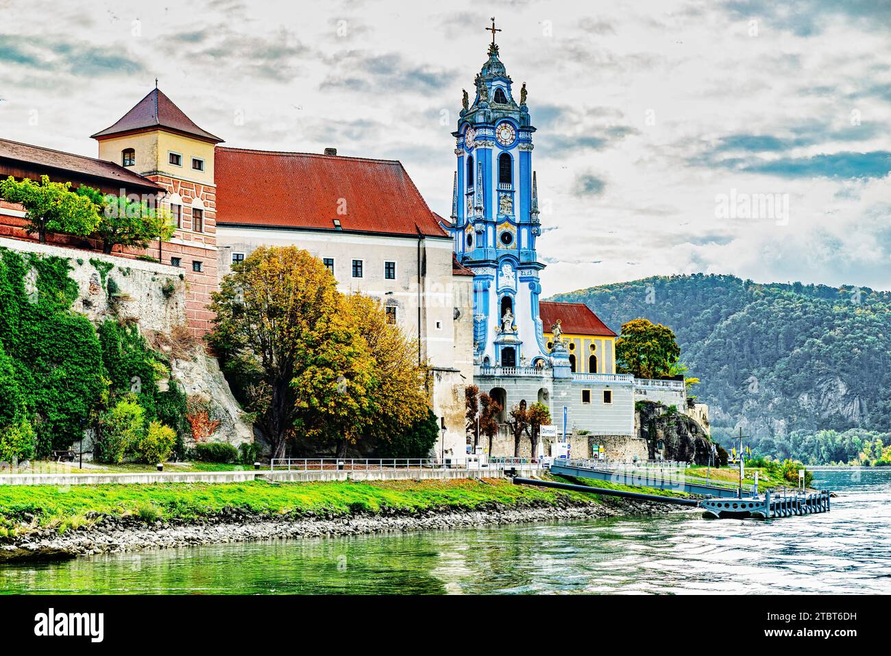 Autriche, Basse-Autriche, Wachau, Abbaye de Dürnstein Banque D'Images