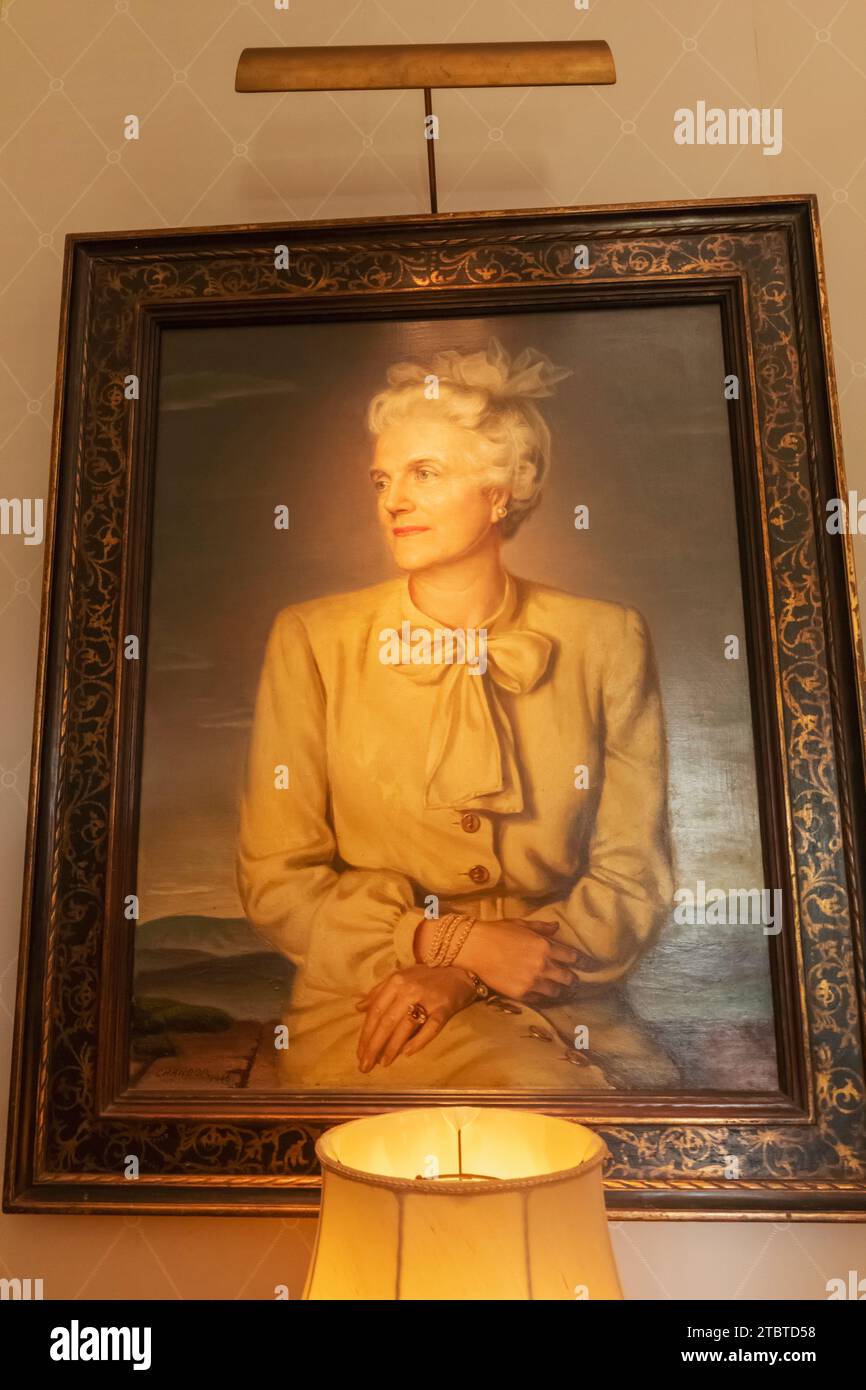 Angleterre, Kent, Westerham, Chartwell, Winston Churchill's Home, portrait de Clementine Churchill Banque D'Images