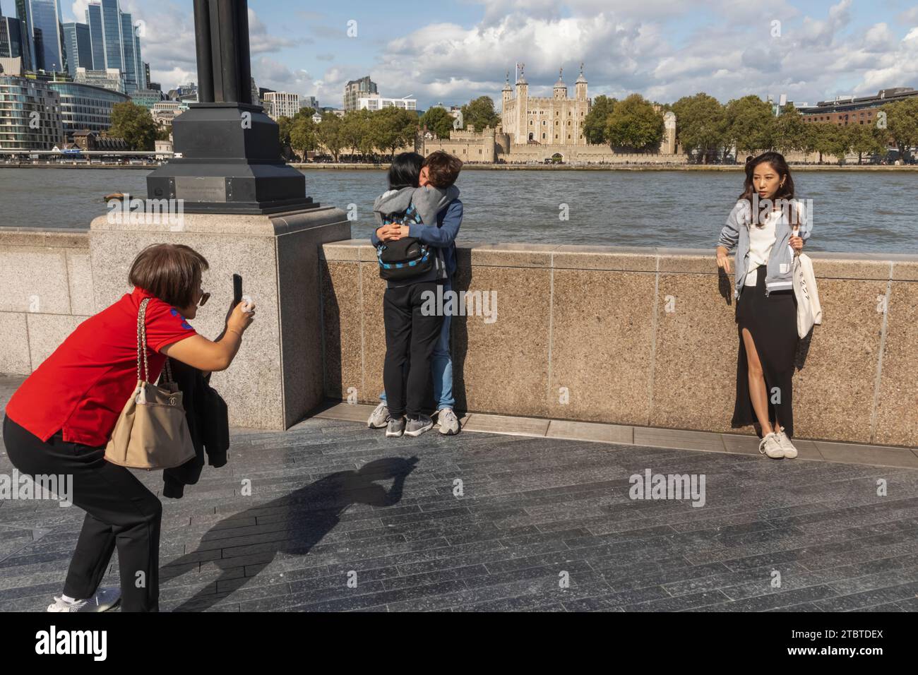 Angleterre, Londres, touristes étrangers à Londres Banque D'Images