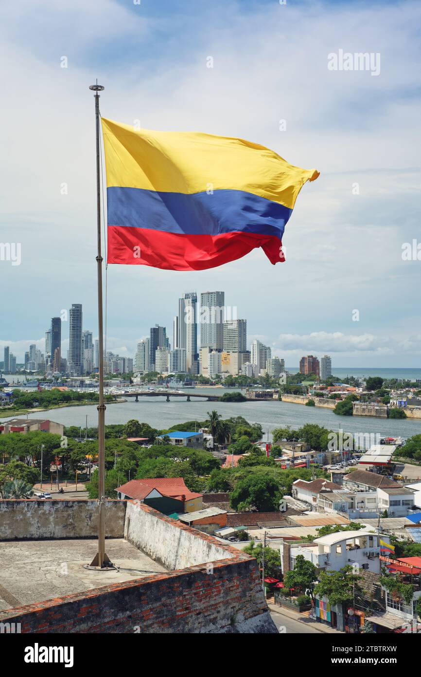 Photo de la vue panoramique de cartagena das Indias Banque D'Images