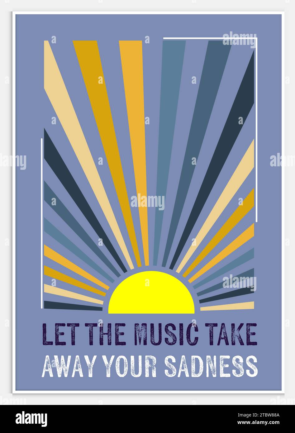 De bons jours à venir LOIN DE VOTRE TRISTESSE Illustration de Vecteur