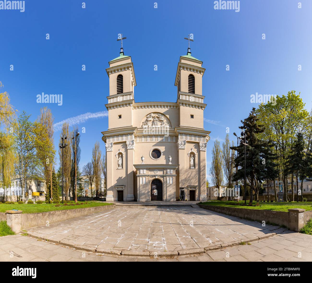 Une photo de l'église de St. Kazimierz, dans ?od ? Banque D'Images