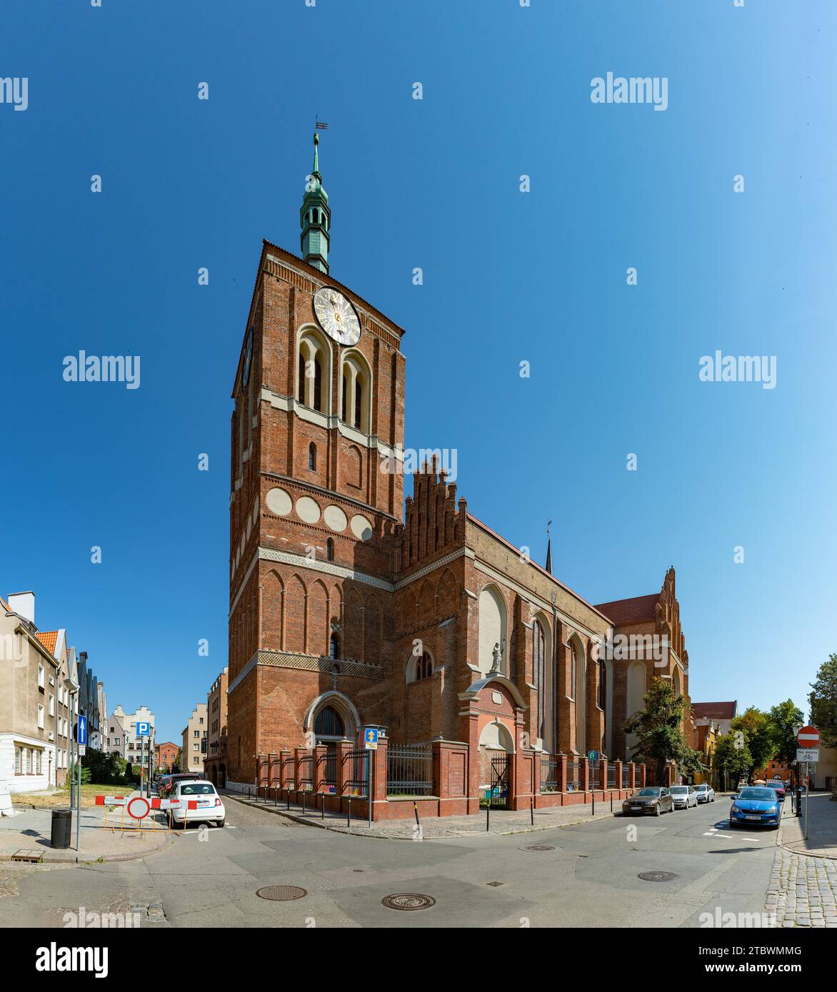 Une photo de l'église Saint-Jean à Gdansk Banque D'Images