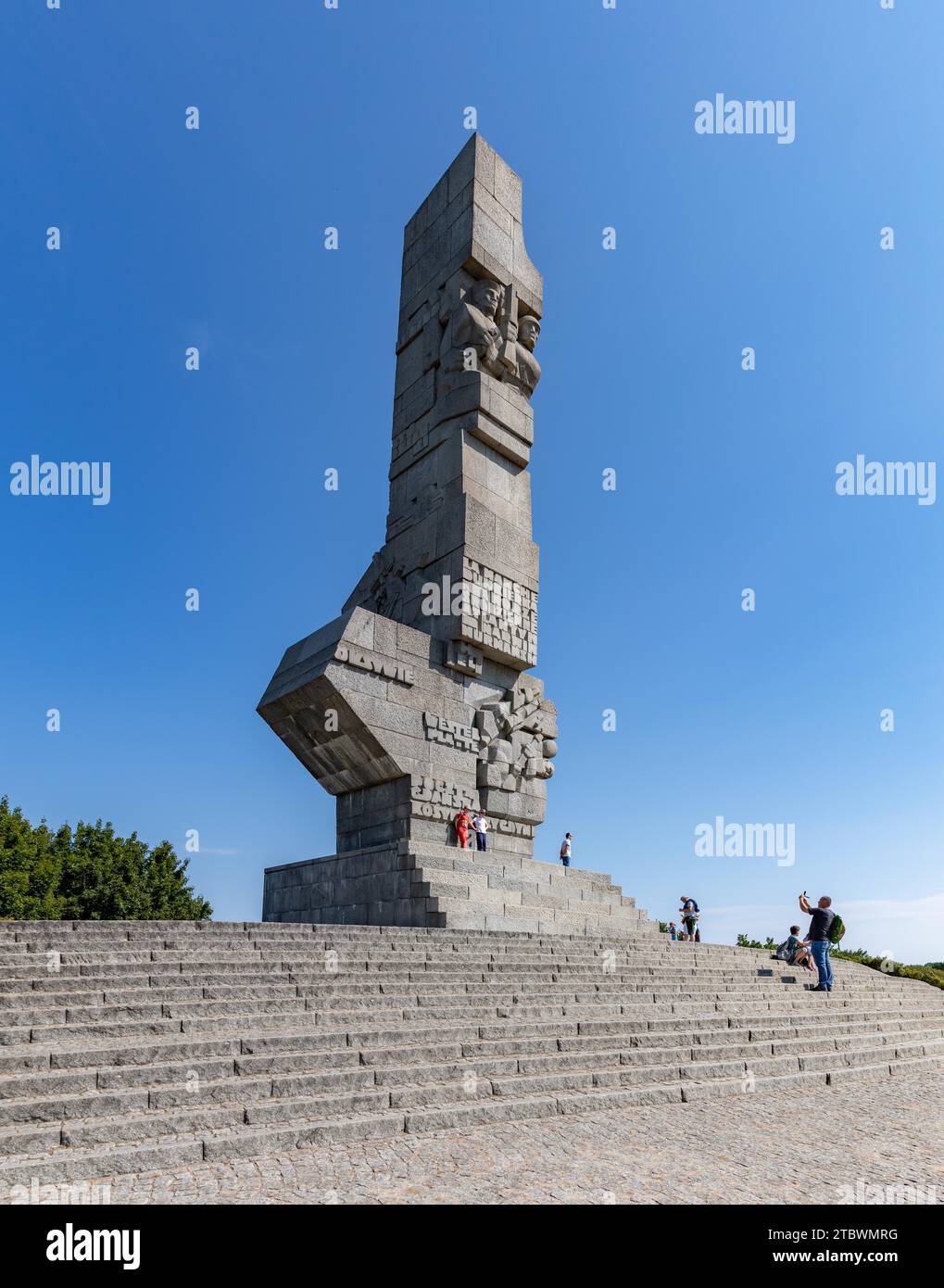 Une photo du Monument Westerplatte Banque D'Images
