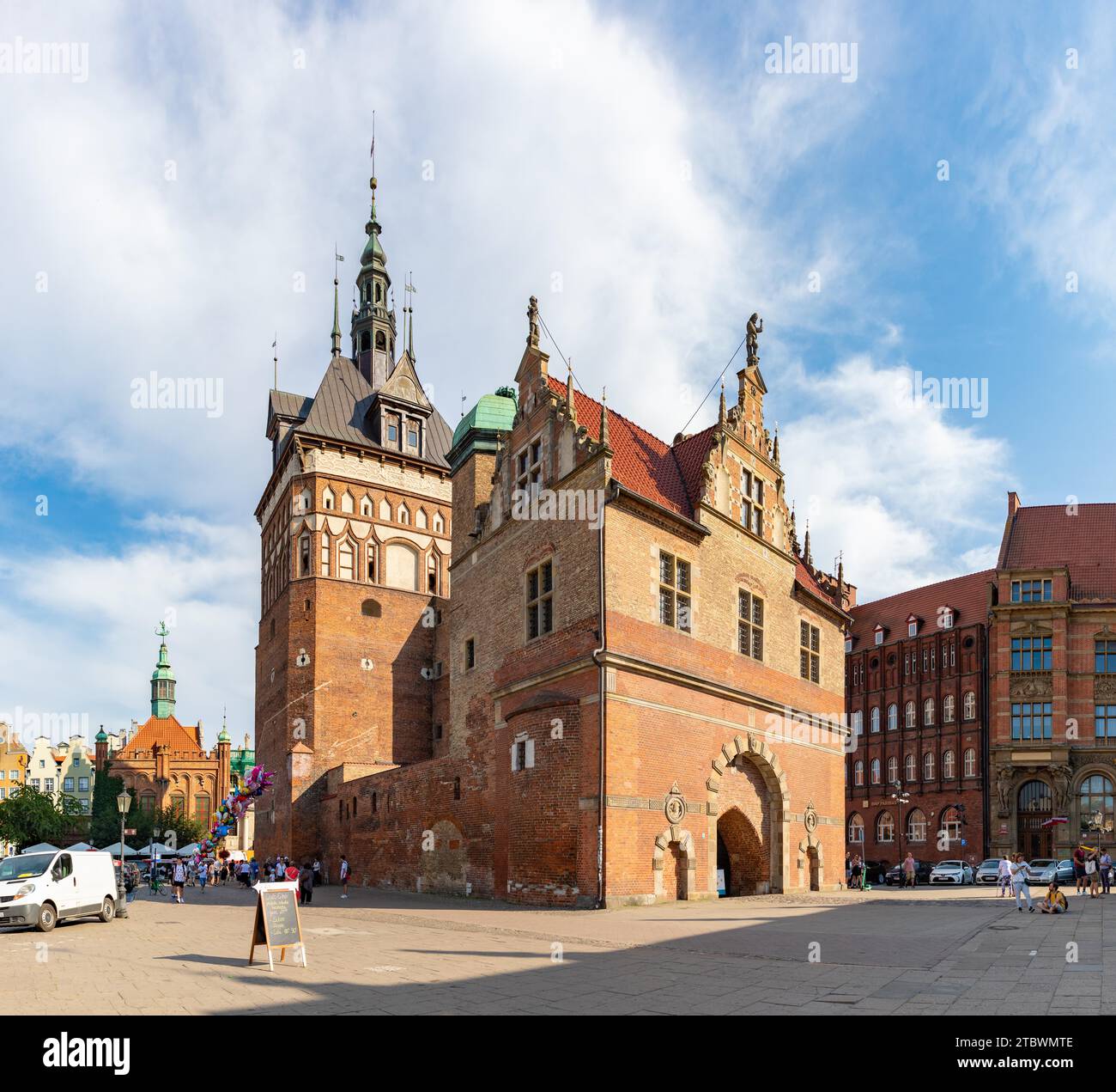 Une photo de la tour de la prison à Gdansk Banque D'Images