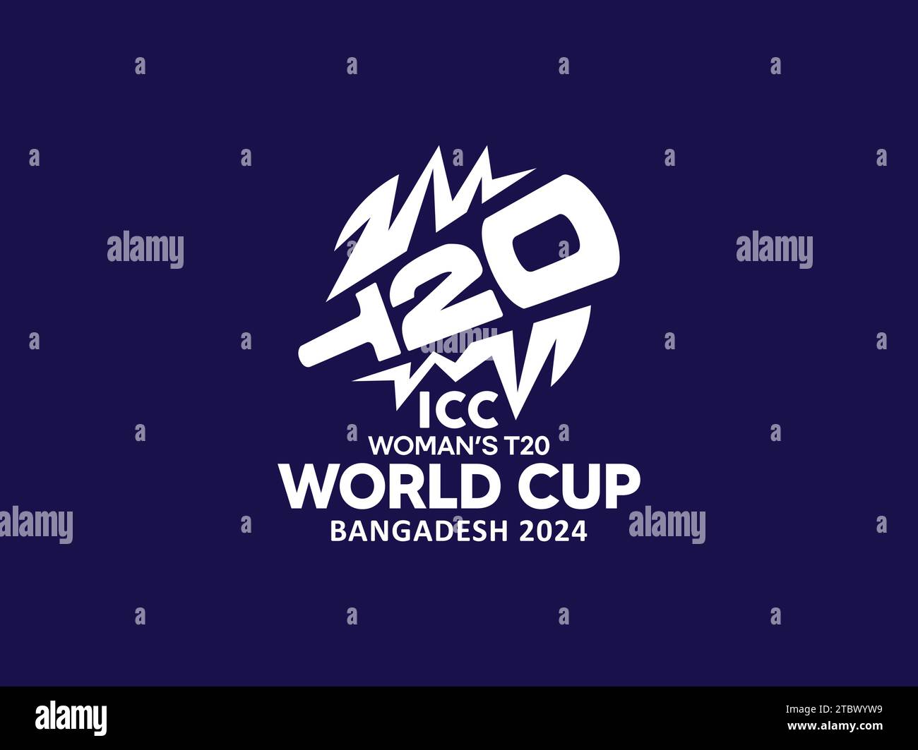 Logo de la coupe du monde icc 2023 Banque de photographies et d’images
