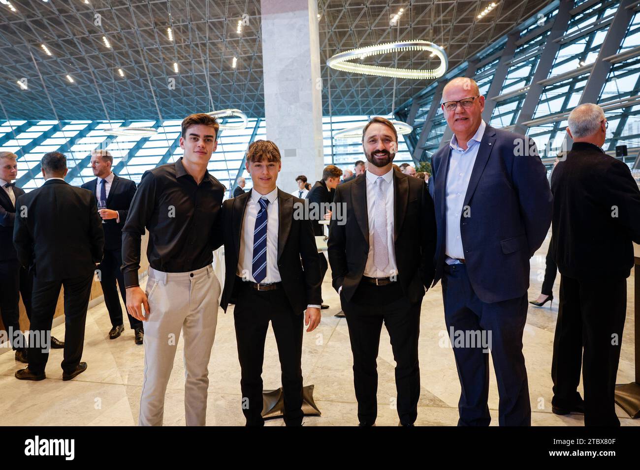 WHARTON James, Championnat de Formule 4 certifié FIA - F4 UAE, portrait lors de la cérémonie de remise des Prix FIA Rallye & circuit 2023 à Baky le 9 décembre 2023 au Baku Convention Center à Bakou, Azerbaïdjan - photo Frédéric le Floc'h/DPPI crédit : DPPI Media/Alamy Live News Banque D'Images