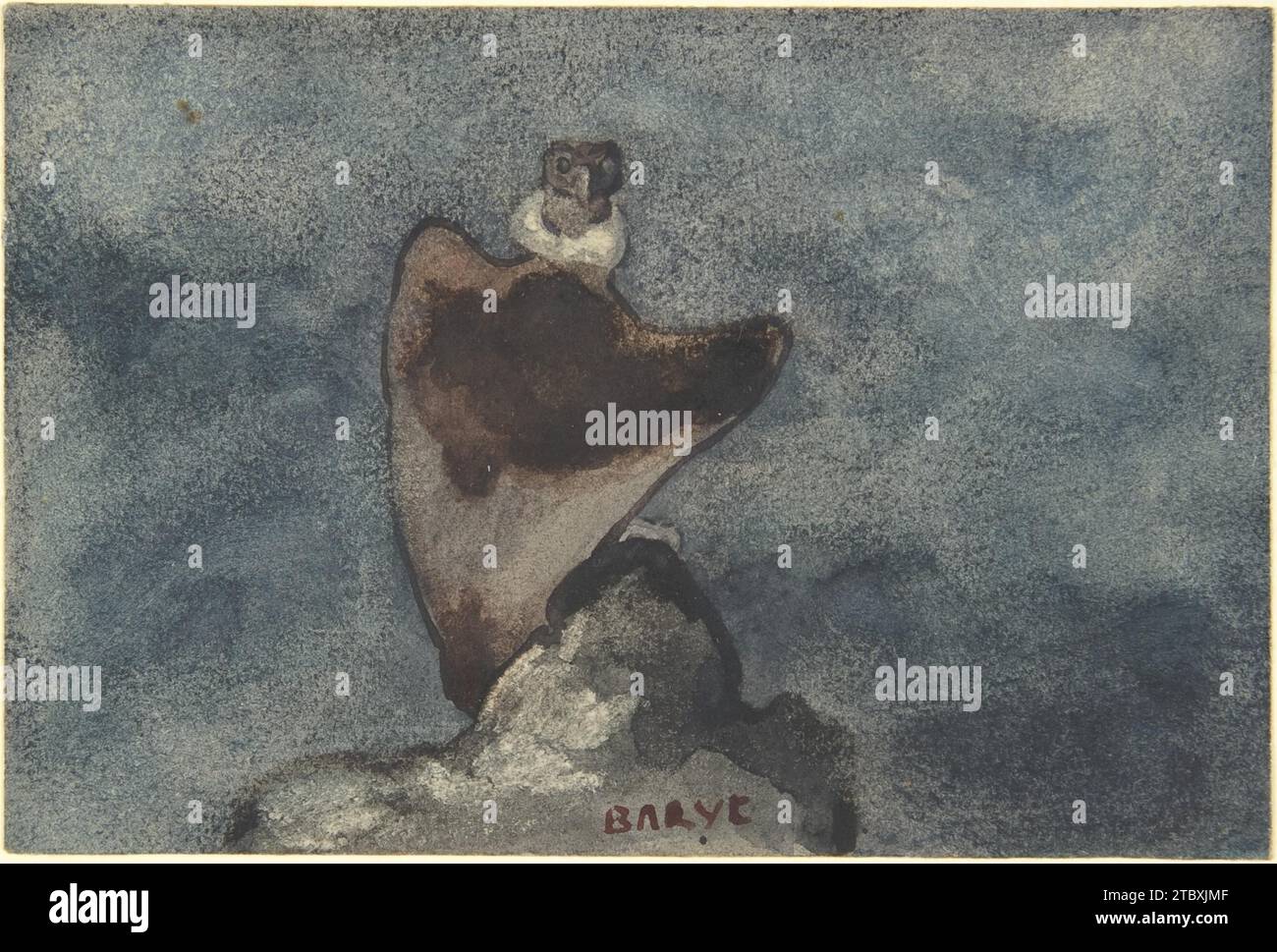 Vautour 1929 d'Antoine-Louis Barye Banque D'Images