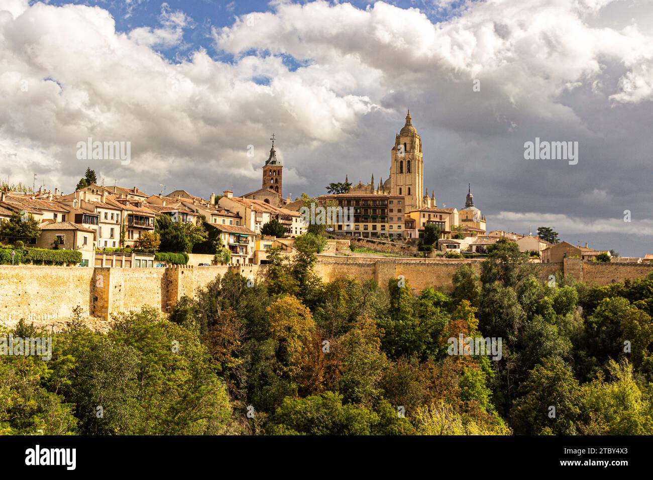 La cathédrale de Ségovie, Espagne. Banque D'Images