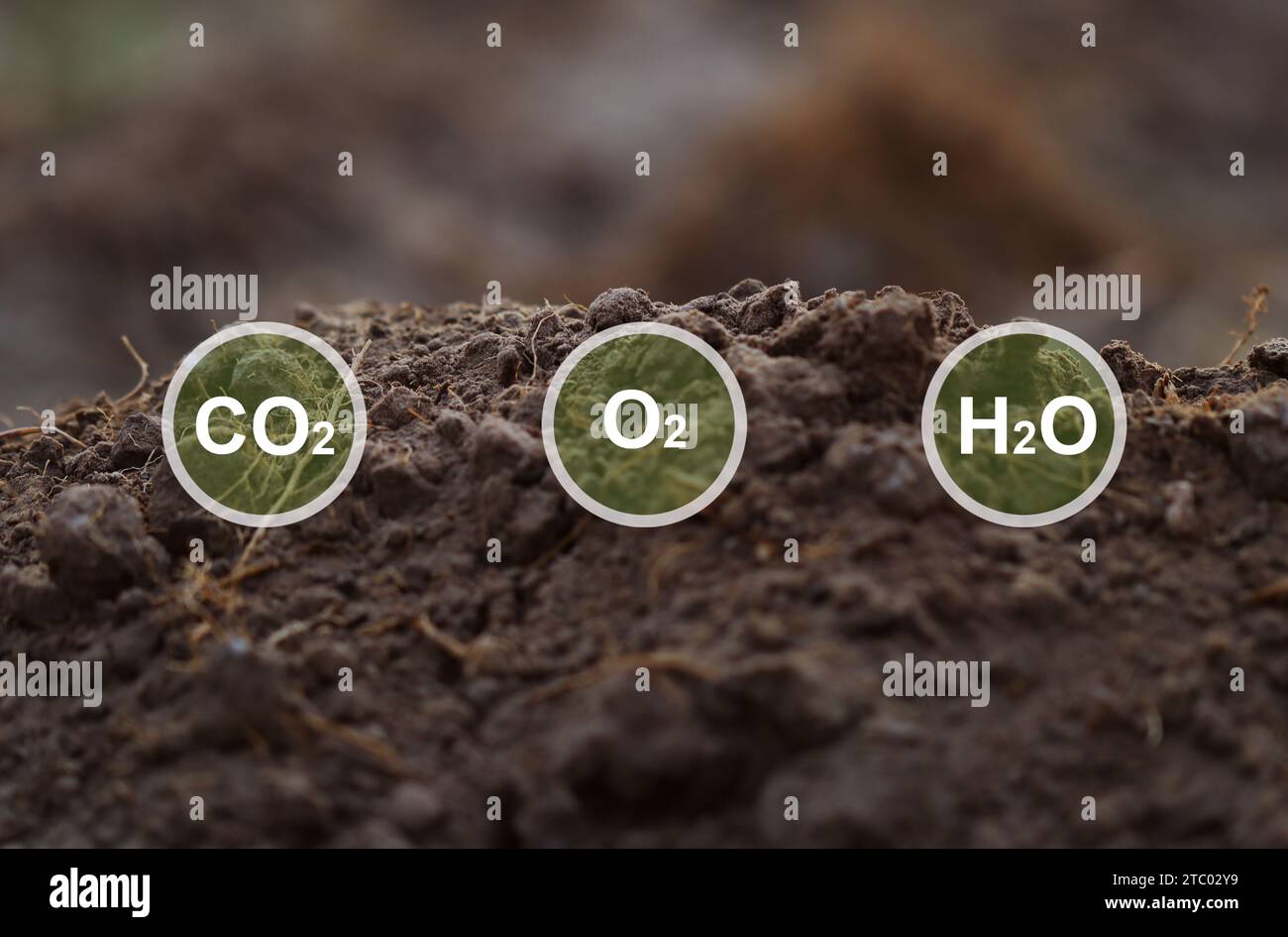 O2 h2o co2 Banque de photographies et d'images à haute résolution - Alamy