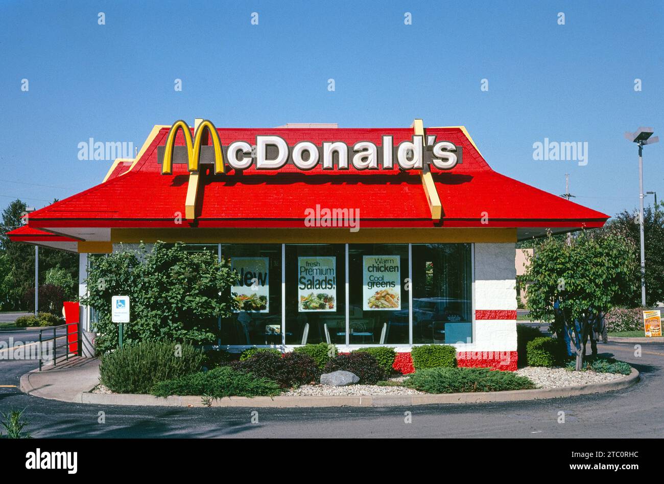 Restaurant de restauration rapide McDonald's, Spring Valley, Illinois, États-Unis, John Margolies Roadside America Photograph Archive, 2003 Banque D'Images