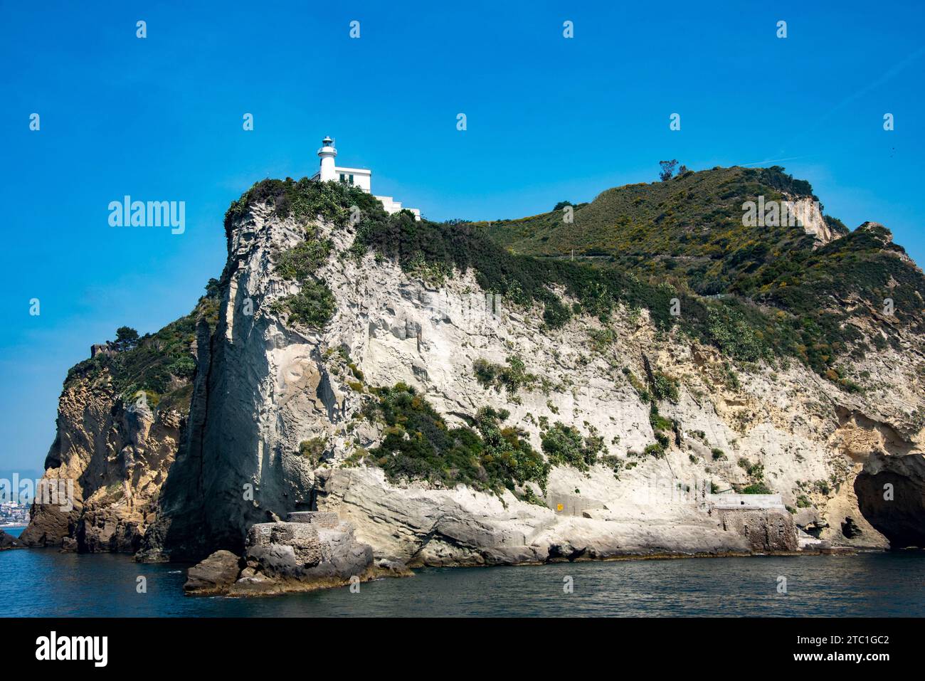 Phare de Cape Miseno - Italie Banque D'Images