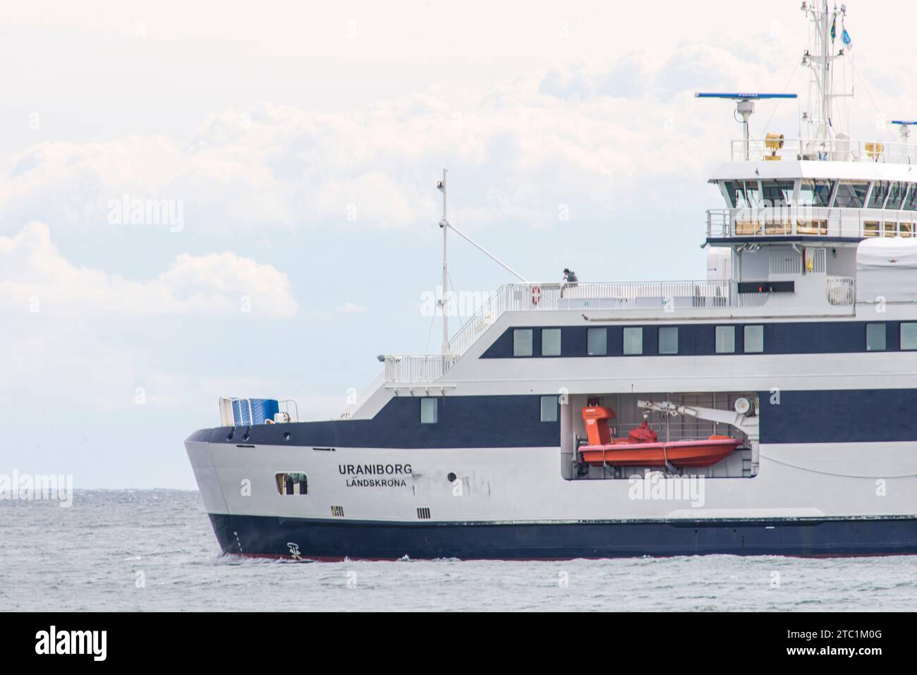 Bateau Uraniborg naviguant entre Landskrona et l'île de Ven en en Suède Banque D'Images