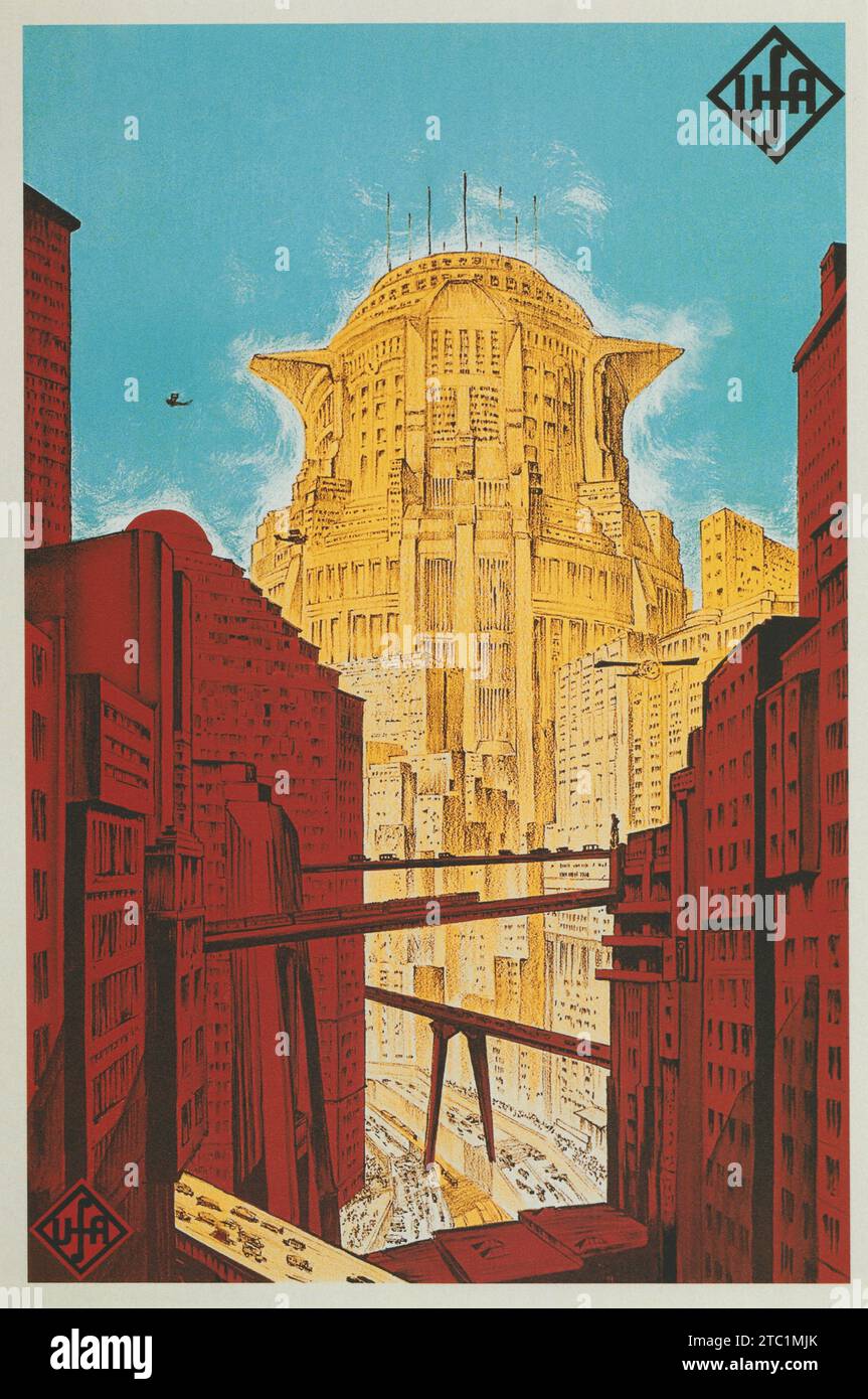 Metropolis Fritz Lang UFA 1927 Poster Art Banque D'Images