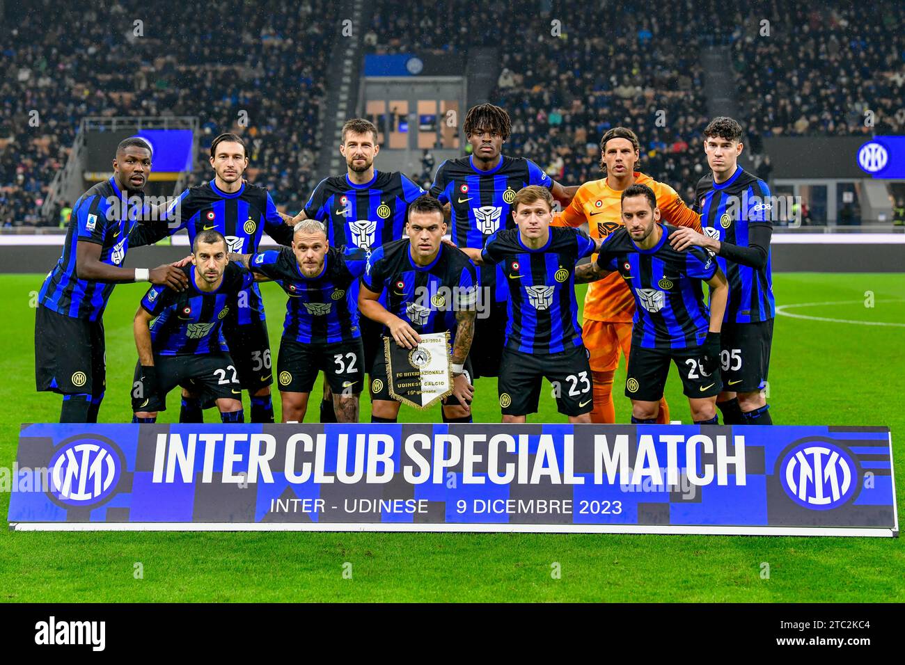 Milan, Italie. 09 décembre 2023. Le départ-11 de l'Inter pour le match de Serie A entre l'Inter et l'Udinese à Giuseppe Meazza à Milan. (Crédit photo : Gonzales photo/Alamy Live News Banque D'Images