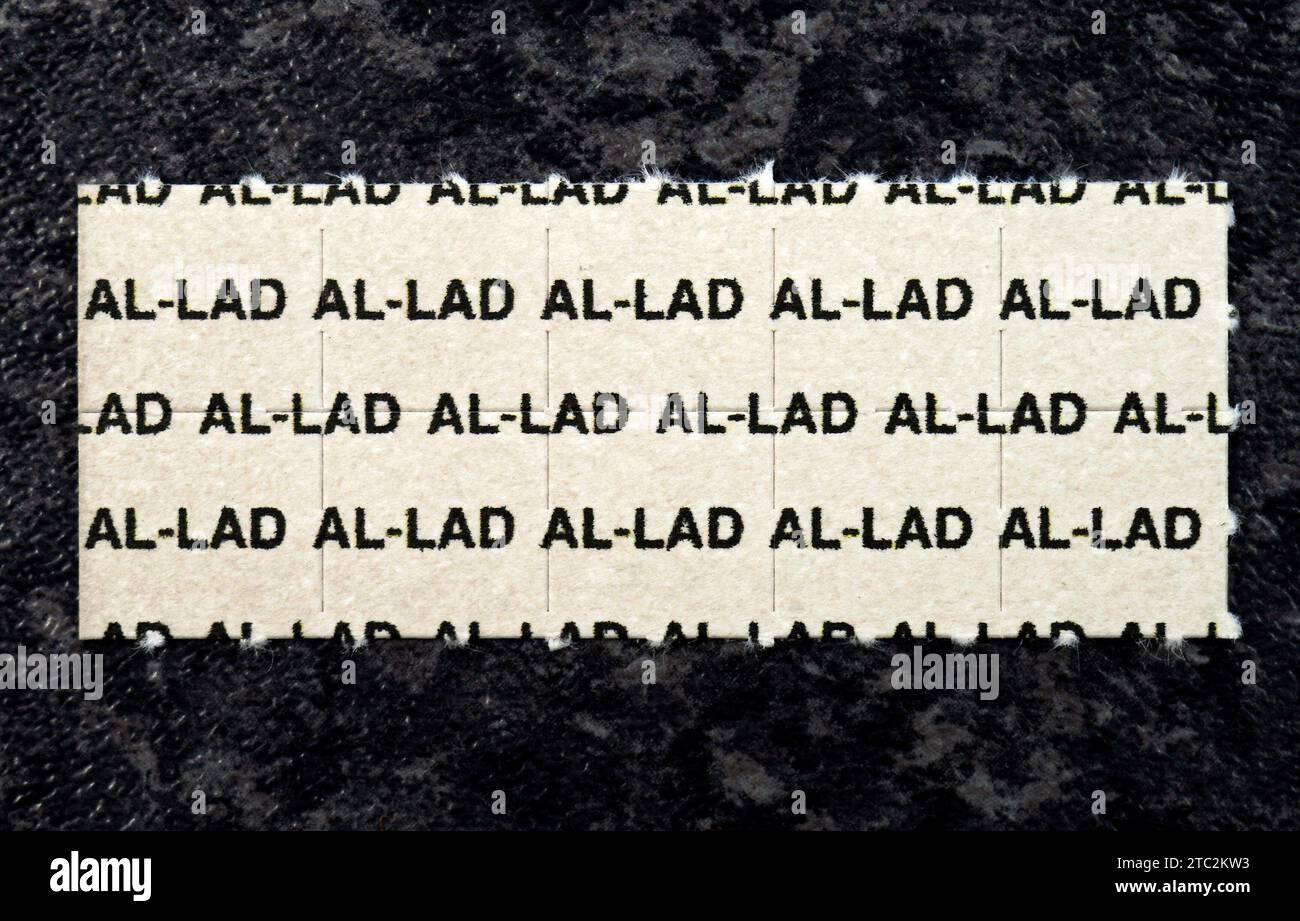 10 COMPRIMÉS - AL-LAD [6-allyl-6-NOR-LSD] - 150 mcg/par buvard - analogue LSD Banque D'Images