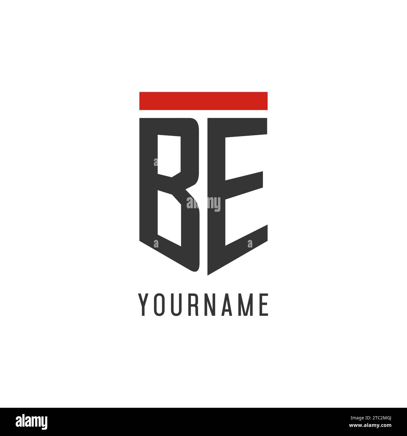 SOYEZ le logo eSport initial avec un graphique vectoriel de style de conception de bouclier simple Illustration de Vecteur