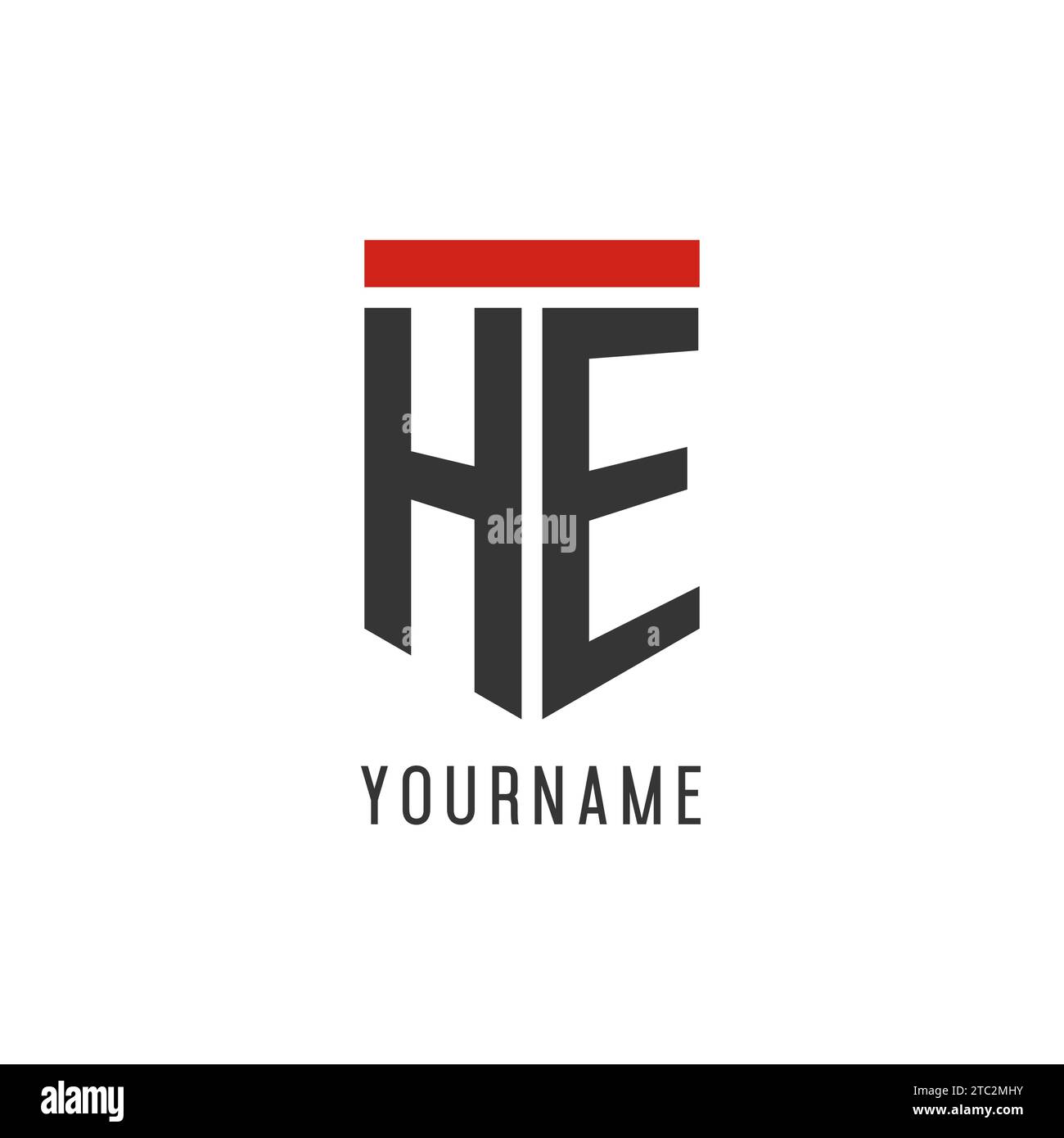Logo eSport initial avec un graphique vectoriel de style bouclier simple Illustration de Vecteur