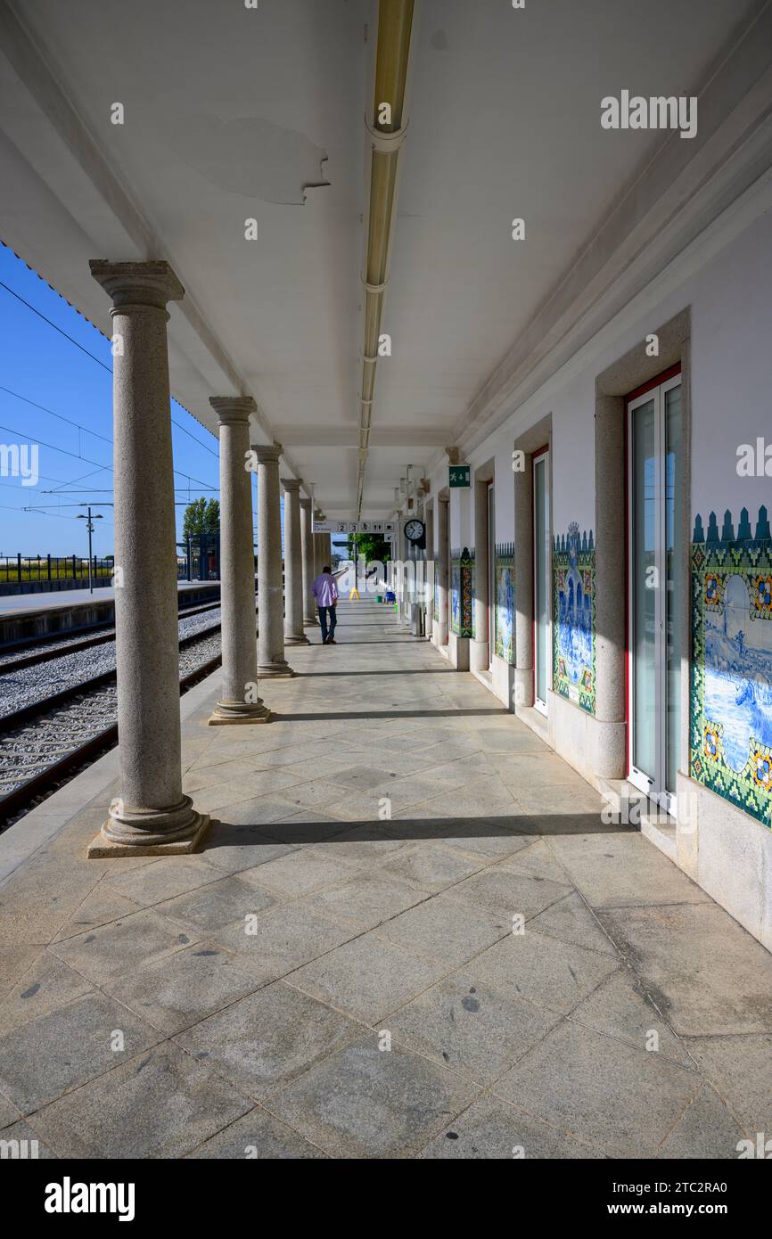 Gare d'Evora, Portugal Banque D'Images