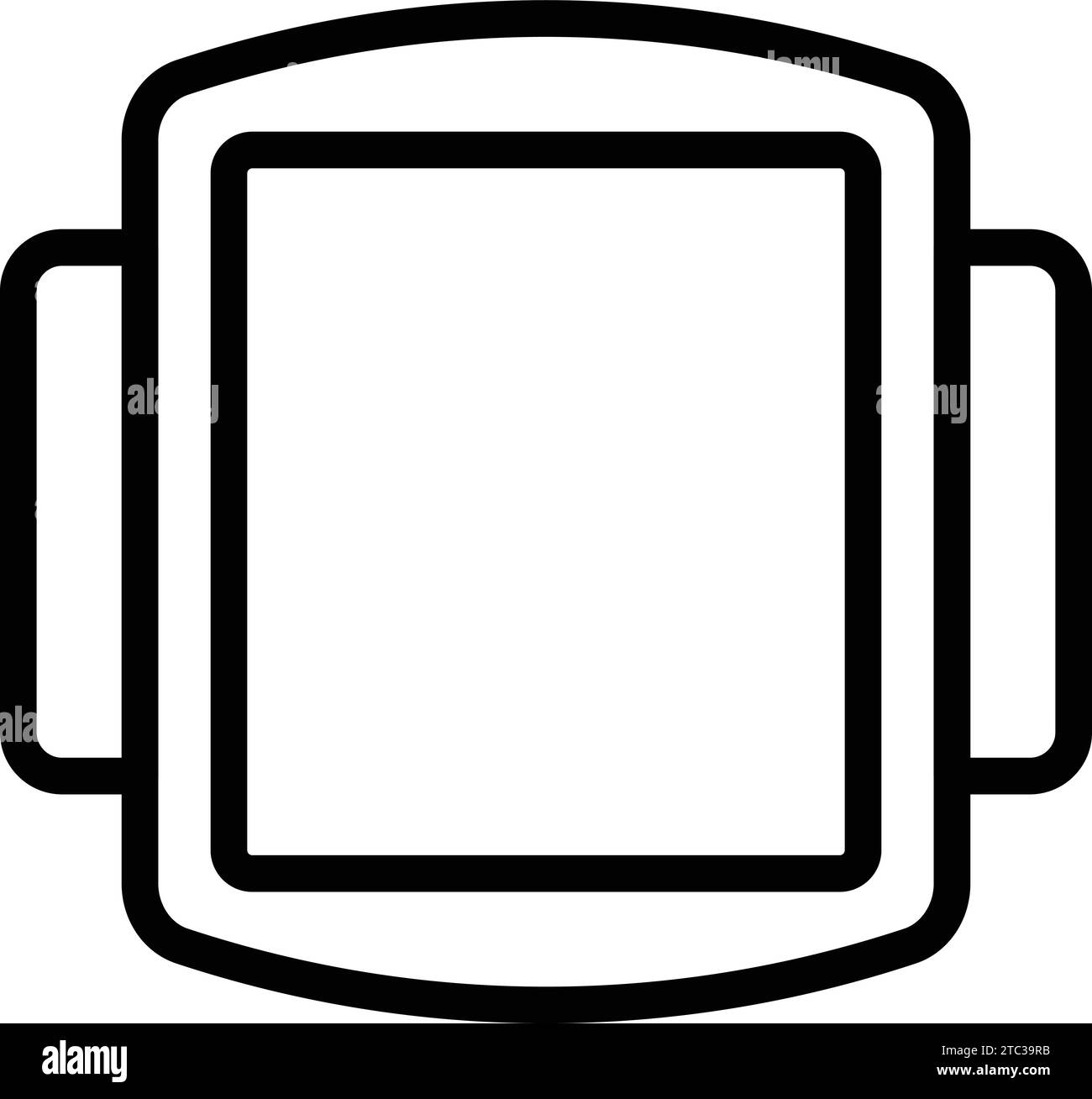 Vecteur de contour de l'icône de Bakeware. Equipement de cuisson de cupcakes. Equipement de cuisine de cuisson Illustration de Vecteur