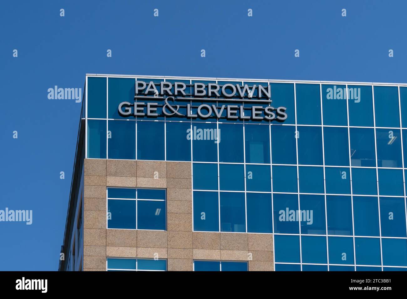 Parr Brown Gee et Loveless sièges sociaux à Salt Lake City, Utah, États-Unis Banque D'Images
