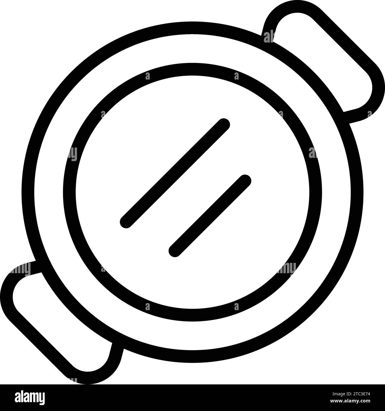 Vecteur de contour d'icône de matériel de cuisson rond. Moule de cuisson en verre. Equipement de cuisine résistant au four Illustration de Vecteur